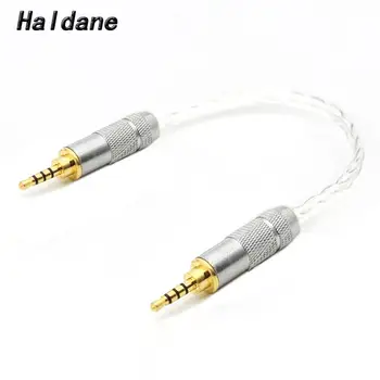 Haldane HiFi 2,5 mm TRRS Balans Hane till Hane OCC silverpläterad Audio Kabel 2,5 mm 4pin Hane till Hane Aux Sladd Audio Adapter