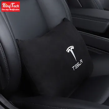 Headrest Midja Vila För Tesla Model 3 S Y Mjuk utrymme bomull Manbach Universal Car Hals Kuddar Kudde Interiör Tillbehör