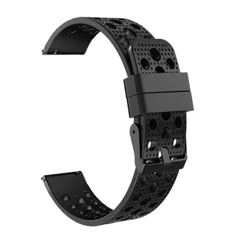 HIPERDEAL Smarta Tillbehör klocka Äkta Silikon Armband Rem av konstläder För Samsung Redskap S3 Frontier Klassiska 22mm Fe7