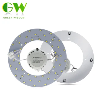Hög Ljusstyrka 5730 Chip LED-Ring Rör 18W 24W 36W LED-Ring Panel Cirkel Ljus 220V LED-Belysning Plåt för Tak Lampor