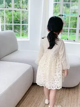 Hösten Barn koreanska Fashion Girl ' s Fairy Princess Klänning flicka klä barnen klänningar för flickor