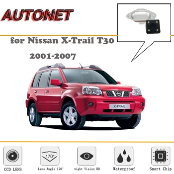 Ip hämta ip-adress backkamera För Nissan X-Trail Xtrail T30 2001-2007/CCD/Night Vision/backkamera/registreringsskylt kamera
