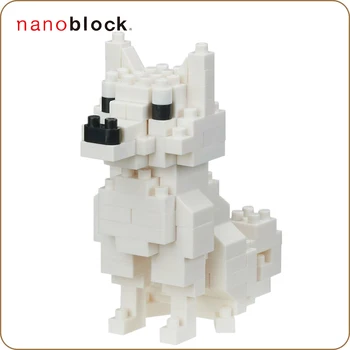 Kawada Nanoblock NBC-280 Hokkaido Hundras Figur byggstenar Mini Roliga Tegel Mögel Skapa Leksak Gåvor