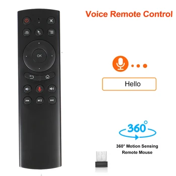 Kebidu G20S Flyga Air Mouse Gyro G20 Remote Control Voice Control-Tangentbord-USB-2.4 G Trådlös Mottagare För Android TV Box