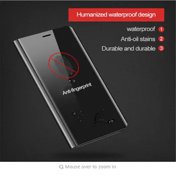 Klart Smart Spegel Visa Fönster Täcka För Huawei P20 Lite P20 Pro P10 Lite P9 Lite 2017 Ära 8 9 Lite Mate 9 10 Pro Fallet Flip