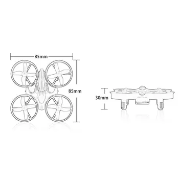 KN/C H36 Mini-Drönare RC Drone Quadcopters Huvudlösa Mode En Nyckel Avkastning Wi-fi Trådlöst Sex Axlar RC Helikopter Leksaker Eller För Barn