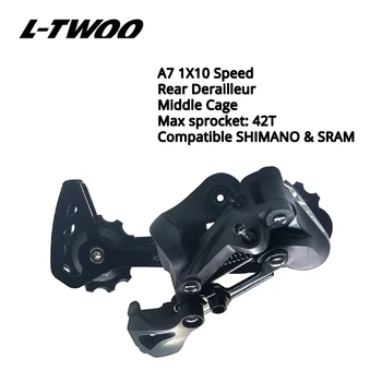 LTWOO A7 1X10 10 Hastighet Derailleurs Utlösa Groupset 10s 10v Shifter Spaken Bakväxeln Kompatibla växlar SRAM och SHIMANO