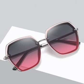 Lyx HD Polarized Kvinnor Solglasögon Mode Damer Vintage Varumärke Design UV400-Glasögon För Kvinnor Kvinnliga Oculos