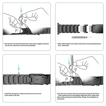 Lyx Titan legering rem för Apple Titta på 44mm 40mm 42mm 38mm Band Klockarmband för iWatch Serie 1 2 3 4 5 6 Metall Armband