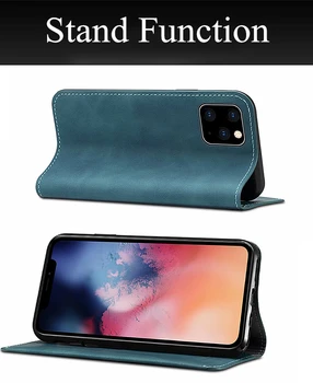 Lyxig Plånbok Flip Case För iPhone 11 Pro Max Fallet Läder Kort Hållare Pengar Slot silikonskydd För iPhone 12 7 8 Plus X XS XR