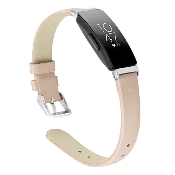 Läder Titta på Band Ersätter Armband Remmar För Fitbit Inspirera/Inspirera HR snabbkoppling SmartWatch Mode Tillbehör