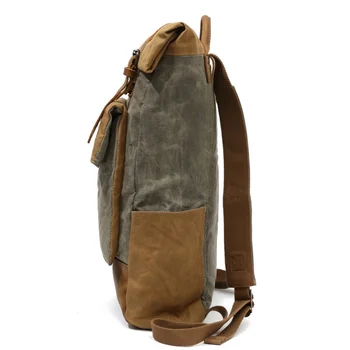 M206 Men Casual Daypacks Vintage Canvas Backpack School Boys Designe Casual Fashion Waterproof Travel Bag Male Back Pack Bagpack