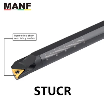 MANF CNC-Svarv 14mm 16mm S25S-STUCR11 Vrida Verktyget Skärning Bar Verktygshållare TCMT Skär Inre borrhålet verktygshållare