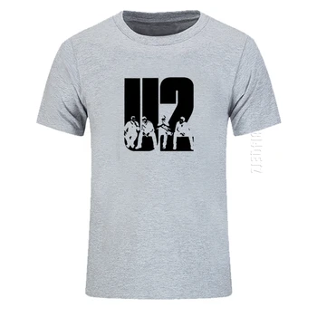 Matsuhara Taeyeon Varumärke Pojkar Oversized T-Shirt i Härlig U2 Bandet Utskrift Män Bomull T-Tröja Rund Krage Kläder XS-XXXL