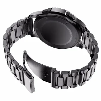 Metall Ersättning Handleden Spännband För Samsung Galaxy Titta på 3 45 41mm Armband Klockarmband för Galaxy Watch3 Rostfritt Stål Strap