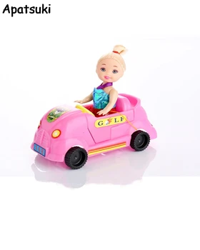 Miniatyr 1/6 Docka Tillbehör Mini Bil för Kelly docka 1/12 Barn att Spela Doll House House Mode Leksaker Eller För Barbie Doll House