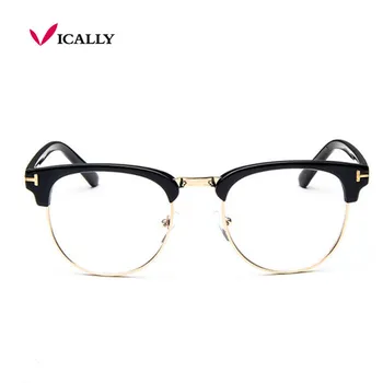 Mode Designern transparent ram glasögon för man och kvinna Personliga Glasögon Optiska skådespel Oculos De Grau