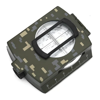 Ny Camping Överlevnad Kompass Military Observation Lysande Lensatic Vattentät Kompass Geologiska Digital Kompass Utrustning Som Används Utomhus