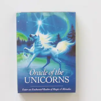 Nya Tarotkort orakel däck mystiska spådom unicorn orakel kort för kvinnor flickor kort spel brädspel