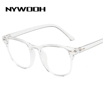NYWOOH Färdiga Glasögon för Närsynthet Män Kvinnor Transparenta Glasögon Recept Student Kortsiktiga Glasögon -1.0 1.5 2.0 6.0