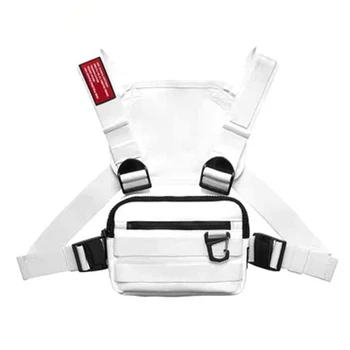 Oxford Tyg Chest Rig Väska Hip Hop Multifunktionella Sele Bröst Midja Pack Påsar SEC88
