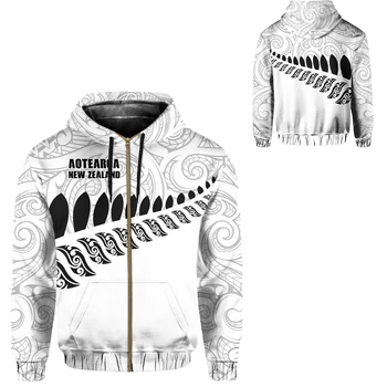 PLstar Kosmos Nya Zeeland Land Emblem Maori Medlemmar i Stam Rolig 3Dprint Män/Kvinnor NewFashion Streetwear Hoodies En Tröja-4
