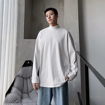 PR-Män Solid Färg Vintern Varm Tröja koreanska Streetwear Mode Pullovrar Hoodie 2020 Vintern Casual-Hane Mode Kläder