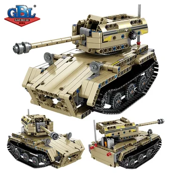 Remote Control Leksaker RC Bil Tank Technic byggstenar Mekaniska Amphibious Assault bilmodell byggstenar Toy Boy