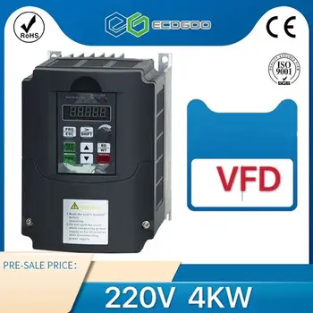 VFD Inverter 1,5 KW/2,2 KW/4KW CoolClassic frekvensomformare för Motor ZW-AT1 3P 220V Utgång wcj5