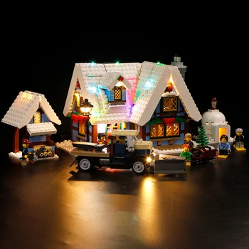 Vonado Led-Ljus Kompatibel För Lego10229 LJUS KIT Jul Vintern Byn för 36001 Skapare pendeltåg byggstenar P114