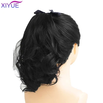 Wavy Clip In Hair Tail Synthetic Hair Ponytail Hairpiece With Hairpins Synthetic Hair Ponytail High Temperature Resistance Hair