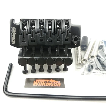 Wilkinson 6-strängad elgitarr Dubbel Låsning Tremolo System Bridge Svart WODL1