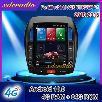 Xdcradio 10,4-Tums Tesla Stil Vertikal Skärm Android 10.0 Bil Radio För Mitsubishi ASX CITROEN C4 Multimedia Navigering