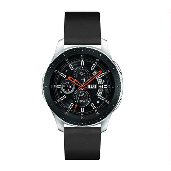 Äkta Läder 22mm av konstläder För Samsung galaxy titta på 46mm /S3 Smart Klocka Ersätter Armband klocka Strap armband bälte