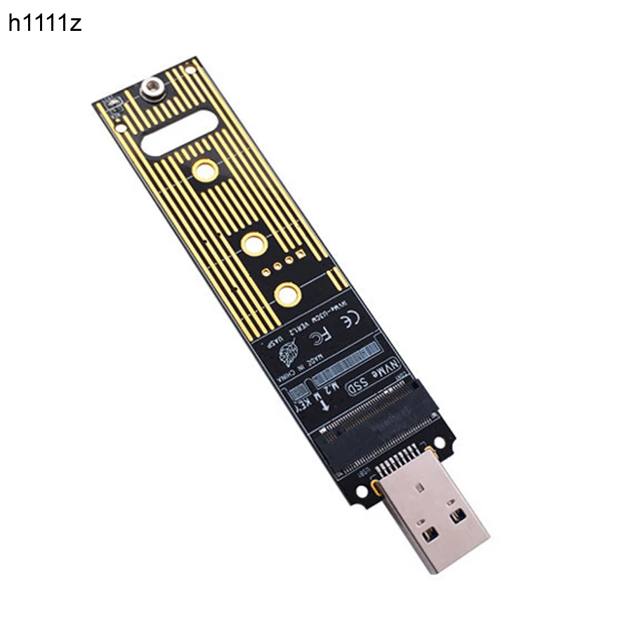 NVMe M.2 SSD vers USB 3.1 Gen2 Boîtier Externe de Adaptateur WD Black USB C câble avec dissipateur de Chaleur NV2575C NVMe PCIe M-Key SSD Adapter pour Disque Dur 2280 Samsung 960 970 Evo Pro 